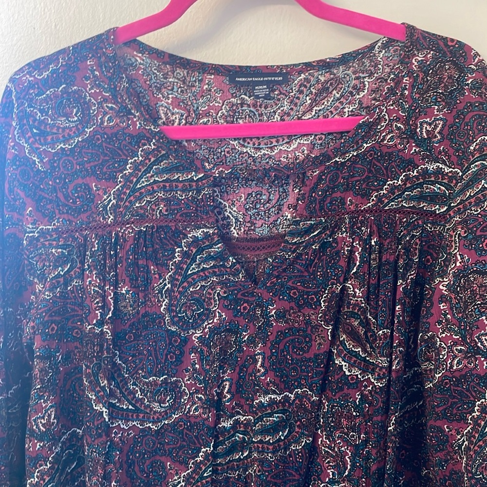 American Eagle paisley dress ✨